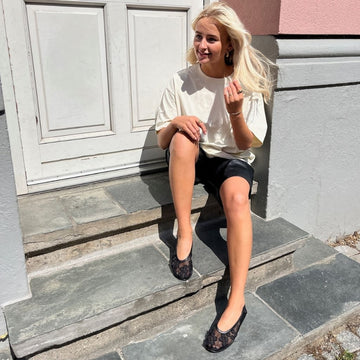 COPENHAGEN SHOES BALLERINA NET Ballerinas 0001 BLACK