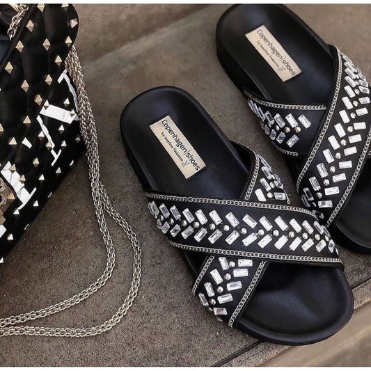 COPENHAGEN SHOES Caitlin Copenhagenshoes by Josefine Valentin Slippers 001 Black