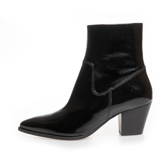 COPENHAGEN SHOES IT'S ALL ABOUT WALKING - PATENT Stiefel 0011 BLACK PATENT