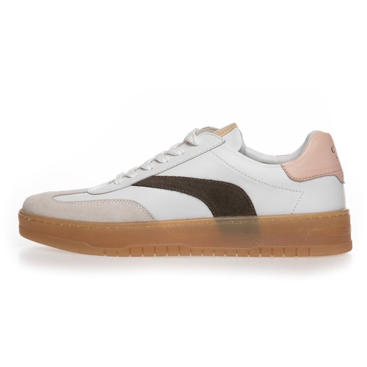 COPENHAGEN SHOES THE POWER SNEAK Sneakers 0022 WHITE-DK.ARMY-PEACH