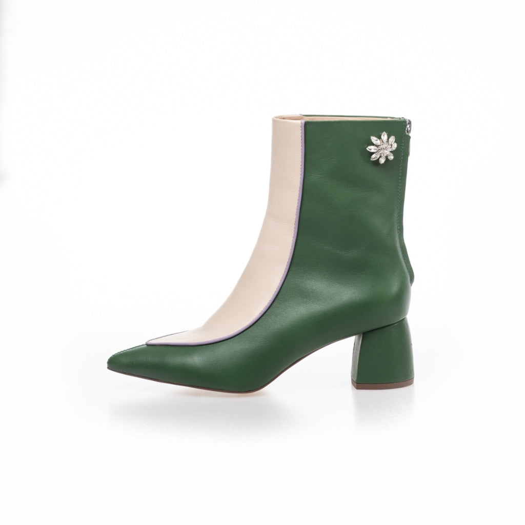 White and green heels 2025