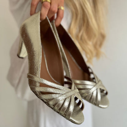 COPENHAGEN SHOES ALL I NEED - METALLIC Stilettos 371 PLATINO