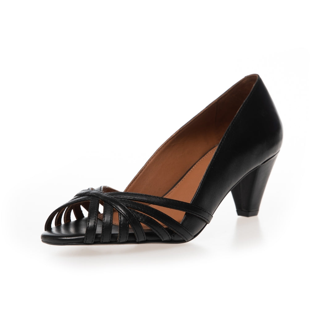 COPENHAGEN SHOES ALL I NEED LEATHER Stilettos 001 Black