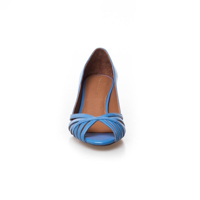 COPENHAGEN SHOES ALL I NEED LEATHER Heels 1202 ELECTRIC BLUE