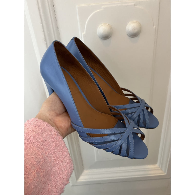 COPENHAGEN SHOES ALL I NEED LEATHER Stilettos 1202 ELECTRIC BLUE