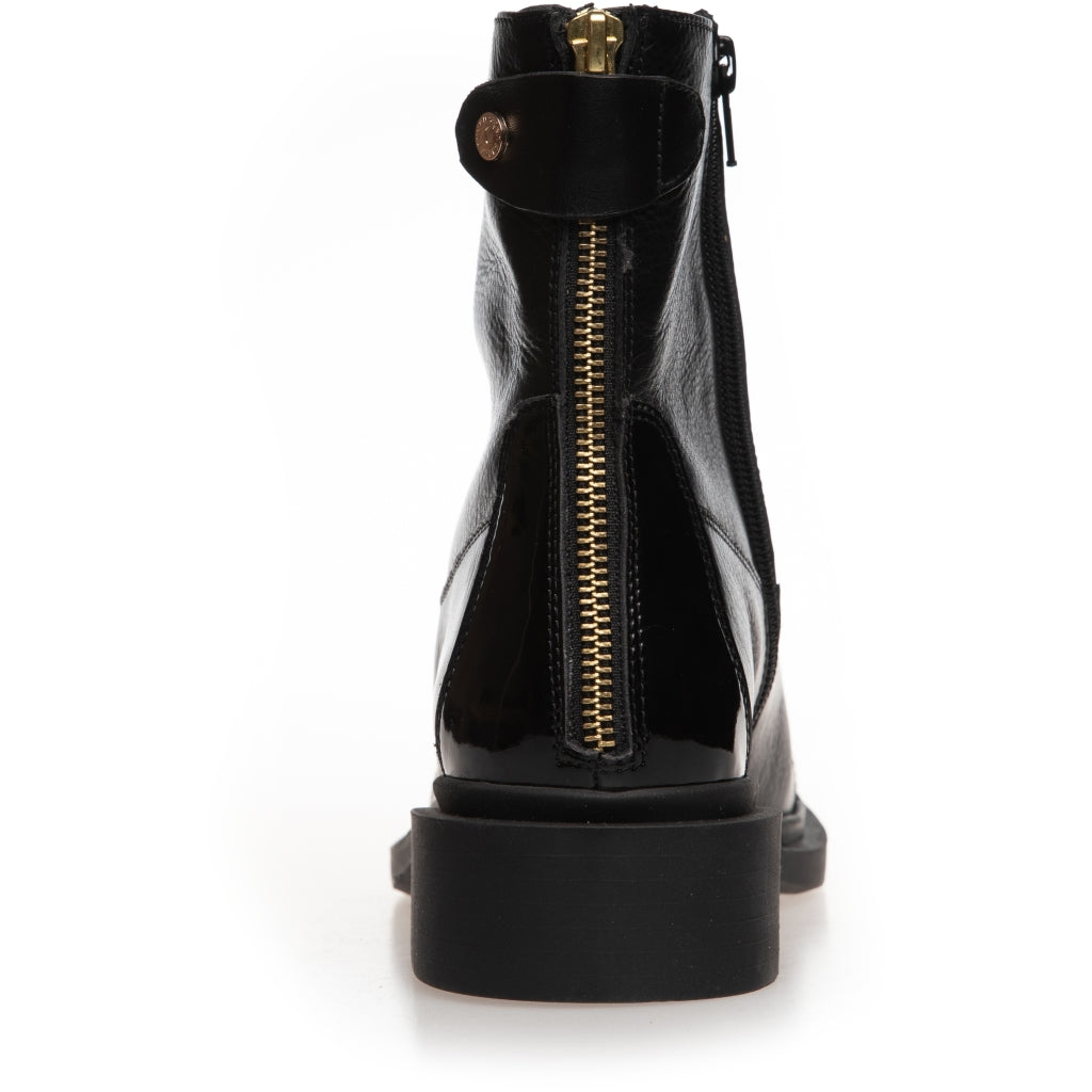 COPENHAGEN SHOES AS YOU SEE - PATENT TOE Stiefel 00010 BLACK W/PATENT TOE