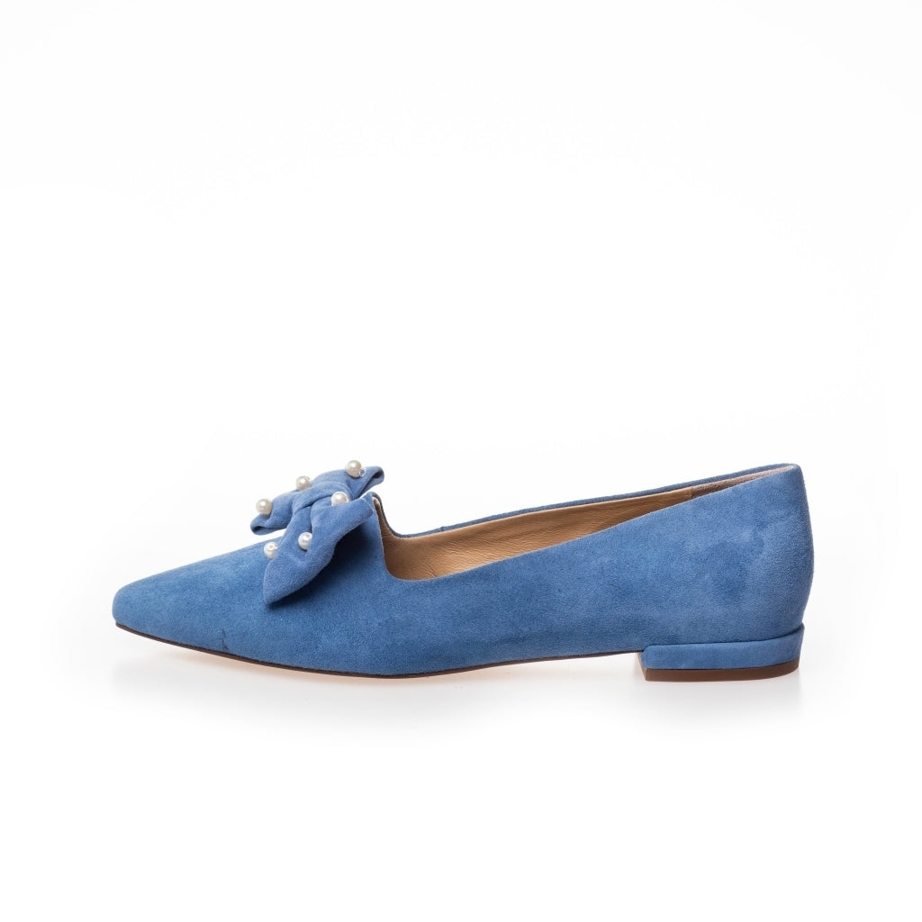 Copenhagen Shoes by Josefine Valentin BE GOOD PEARLS Loafer 0220 DENIM