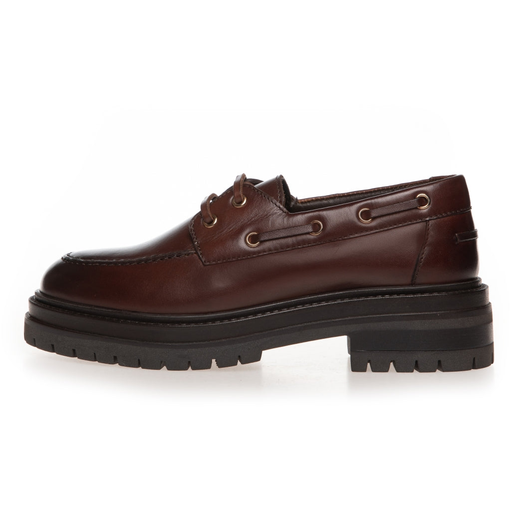 COPENHAGEN SHOES BE PREPARED Boat Shoe 0012 BROWN