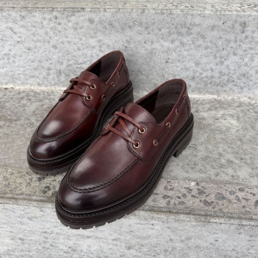 COPENHAGEN SHOES BE PREPARED Boat Shoe 0012 BROWN
