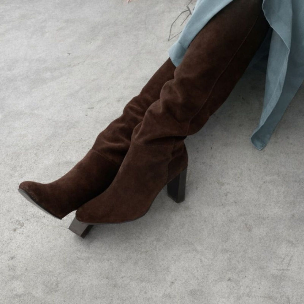 COPENHAGEN SHOES BRAVE SUEDE Copenhagenshoes by Josefine Valentin Stiefel 042 CHOCOLATE