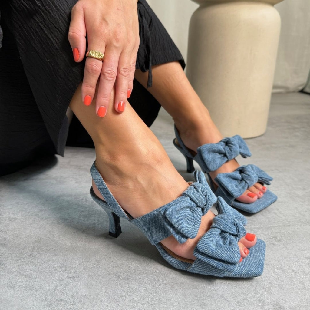 Copenhagen Shoes by Josefine Valentin BREATHE - DENIM Stilettos 0220 DENIM