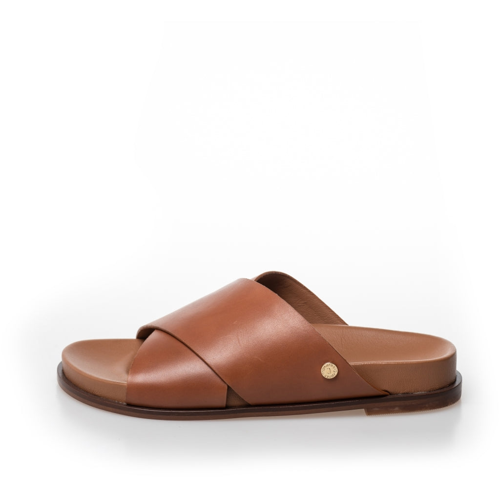 COPENHAGEN SHOES CITY LIFE PLAIN Slippers 0241 COGNAC