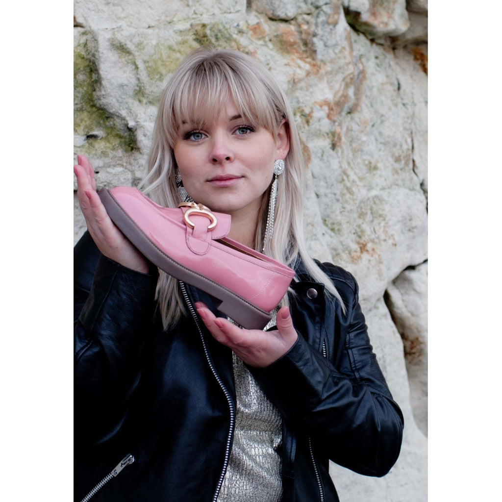 COPENHAGEN SHOES COME WITH ME PATENT Loafer 158 ROSA