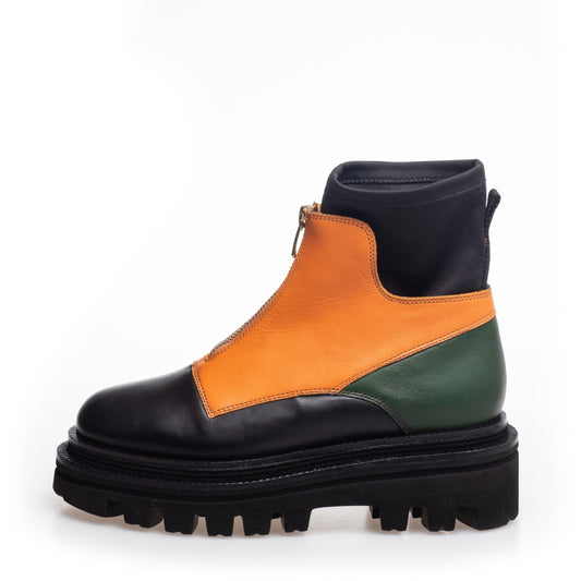 Copenhagen Shoes by Josefine Valentin COSY CHUNKY - Copenhagenshoes by Josefine Valentin Stiefel 2201 BLACK/GREEN