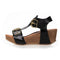 COPENHAGEN SHOES DANCE AND SMILE Keilsandalen 0001 BLACK