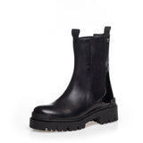COPENHAGEN SHOES DAY DREAMING Boot 1207 BLACK W/PATENT HEEL