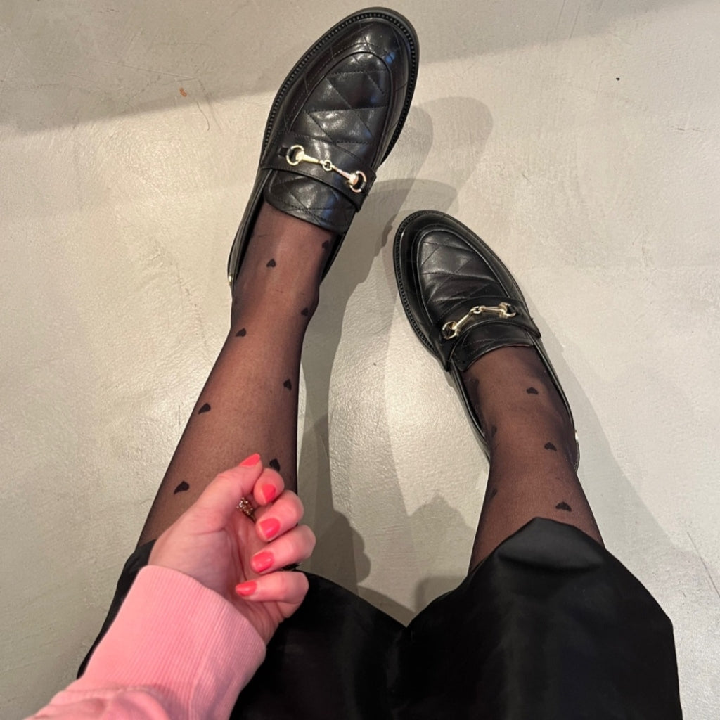 COPENHAGEN SHOES EMBRACE QUILTED 22 Loafer 001 Black