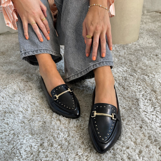 COPENHAGEN SHOES FEELS LIKE SUMMER Loafer 0001 BLACK