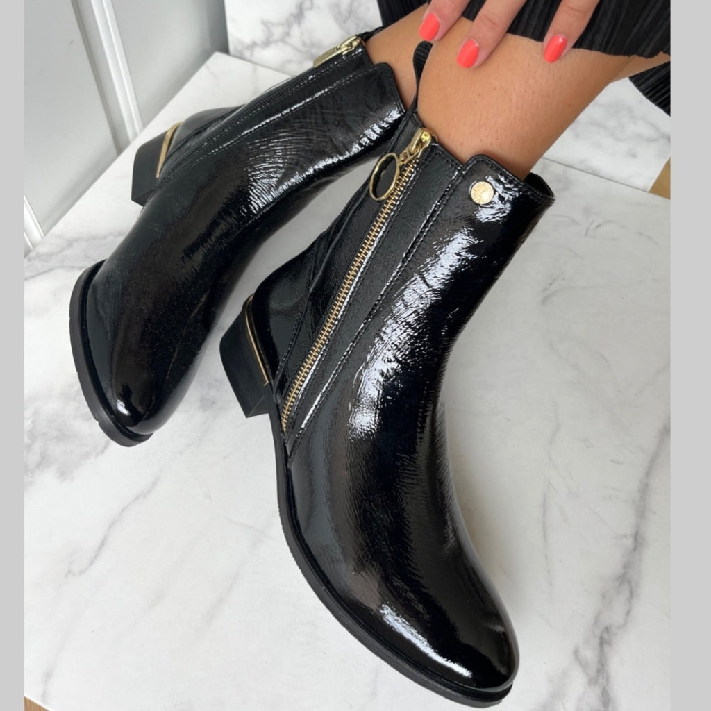 COPENHAGEN SHOES FEVER 22 PATENT Stiefel 038 Black patent