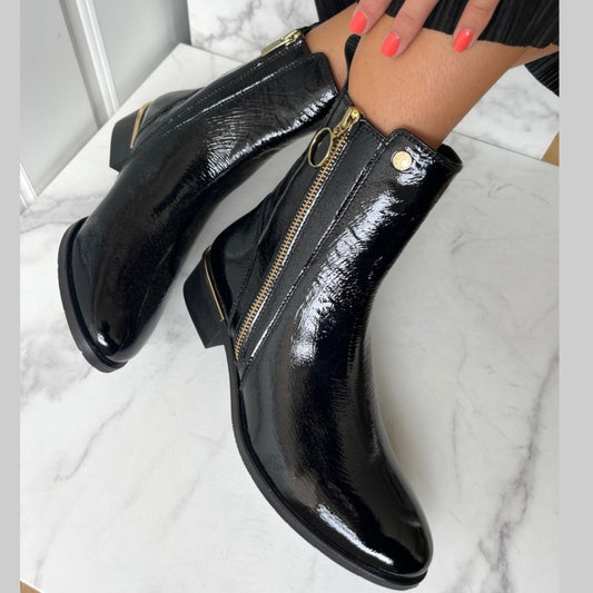 COPENHAGEN SHOES FEVER 22 PATENT Stiefel 038 Black patent