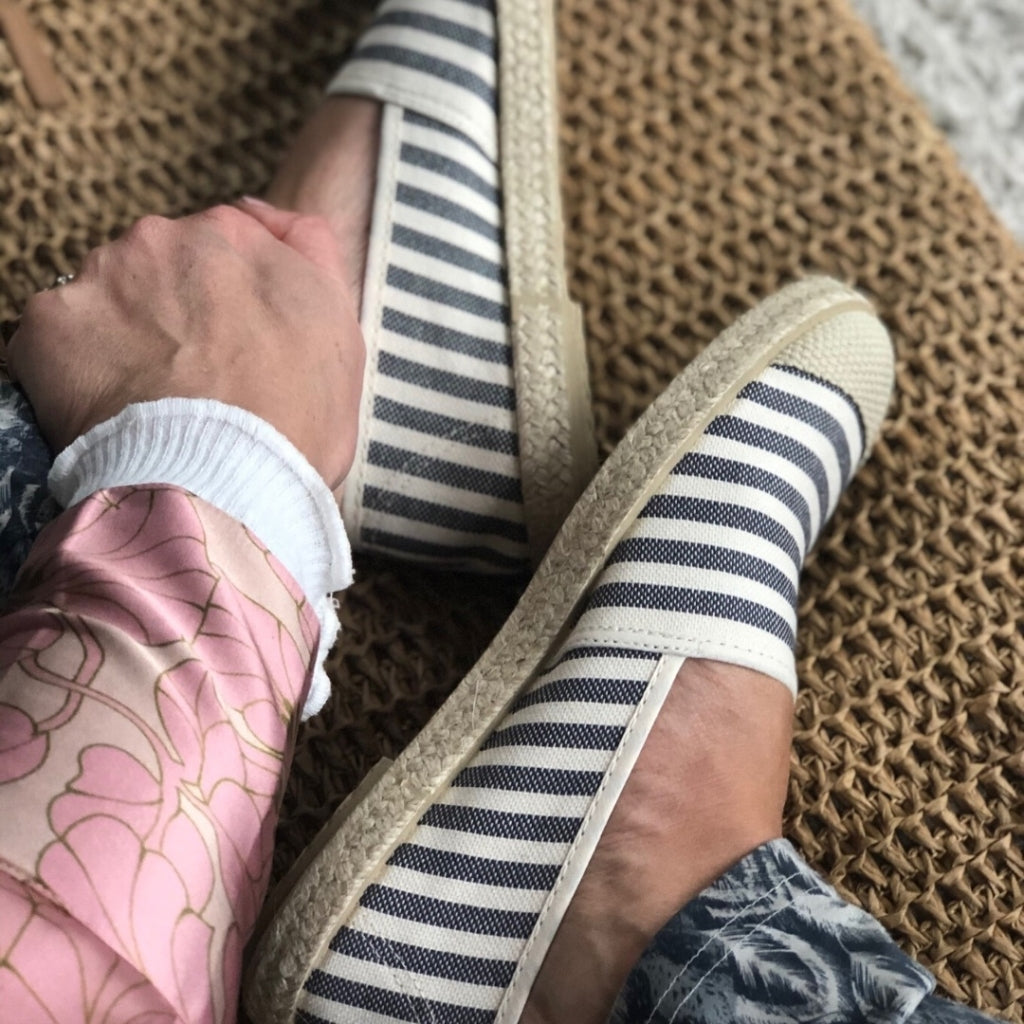 COPENHAGEN SHOES FLORENCE 20 stripes Espadrilles 001 Black