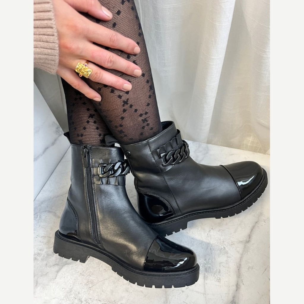 COPENHAGEN SHOES FLOWER CHILD Stiefel 0001 BLACK