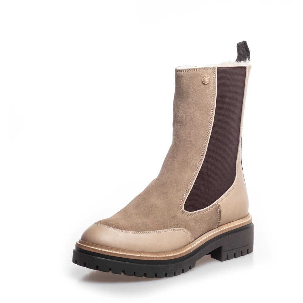 COPENHAGEN SHOES FOXY SUEDE Stiefel 120 IVORY