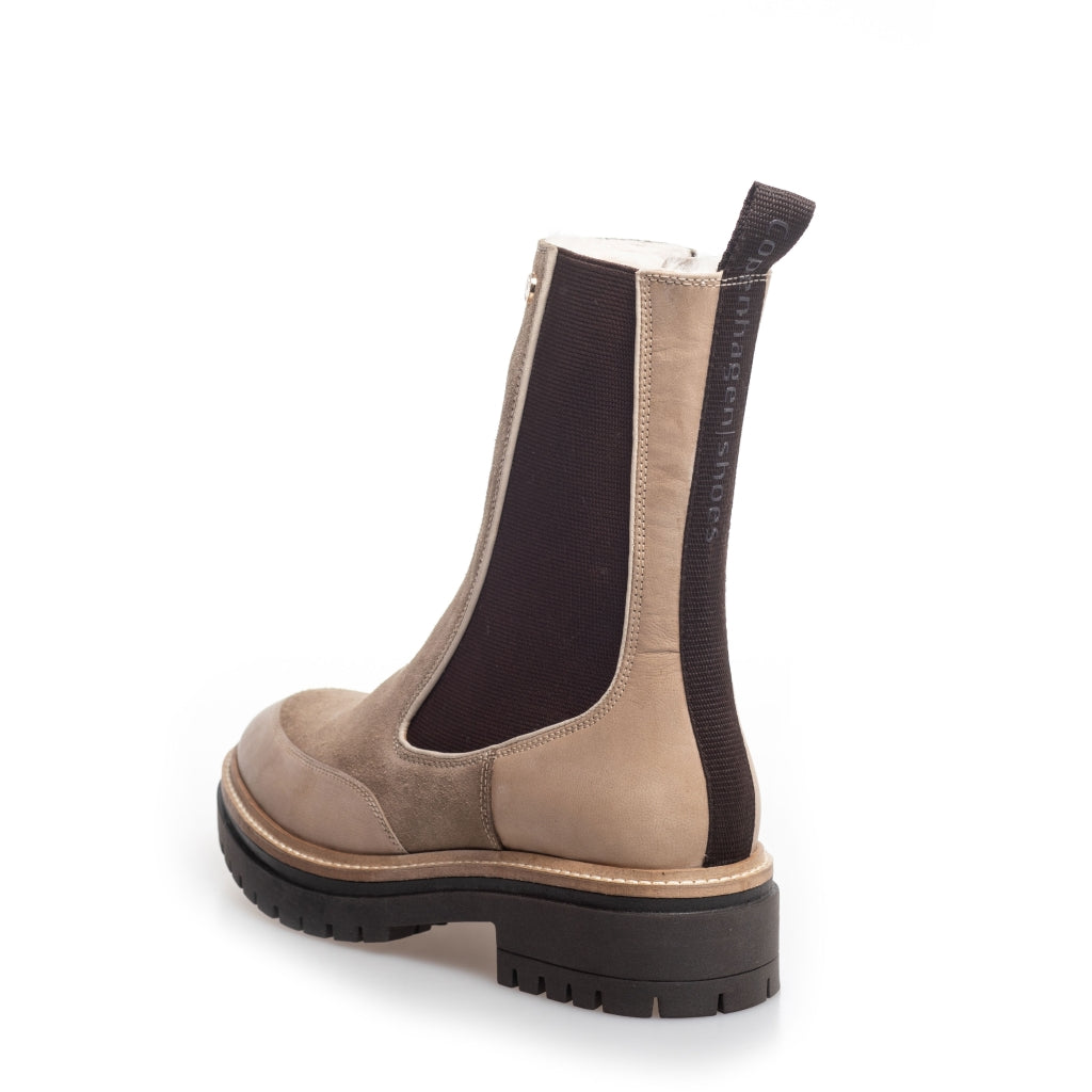 COPENHAGEN SHOES FOXY SUEDE Stiefel 120 IVORY