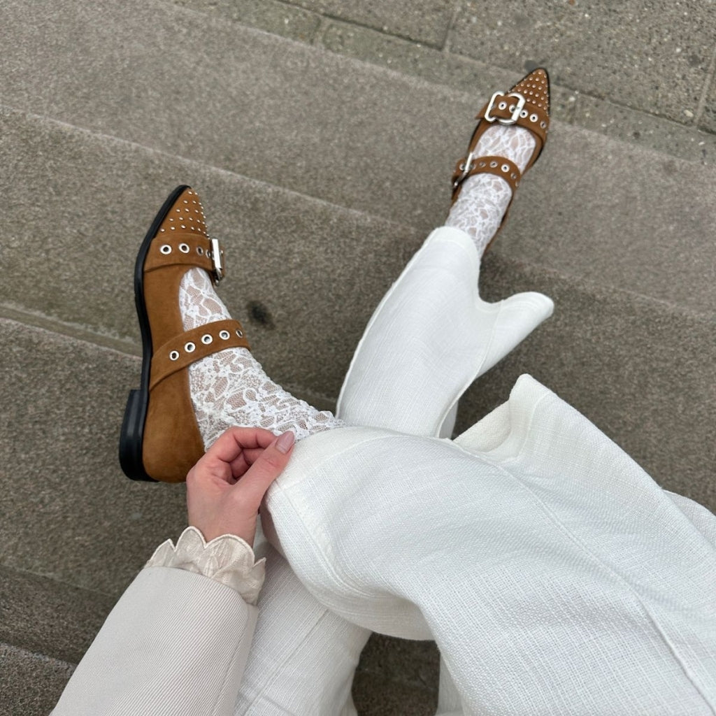 COPENHAGEN SHOES FUTURE VIBES SUEDE Ballerinas 632 TAN