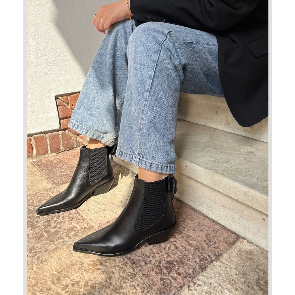 COPENHAGEN SHOES JUST THEN Stiefel 0001 BLACK