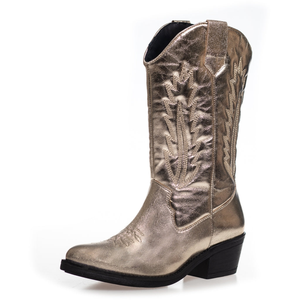 Copenhagen Shoes by Josefine Valentin KEEP YOUR POWER - METALLIC Stiefel 012 Gold metallic