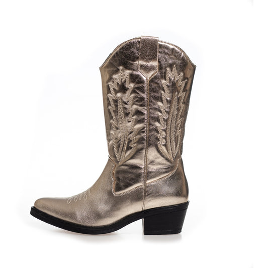 COPENHAGEN SHOES KEEP YOUR POWER - METALLIC Stiefel 012 Gold metallic