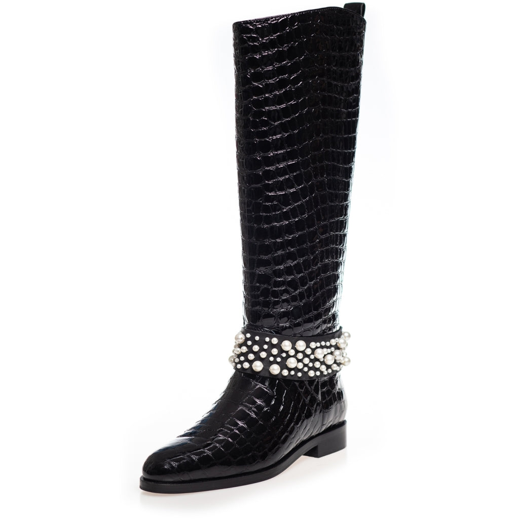 Copenhagen Shoes by Josefine Valentin LADY BOOT Long boot 0001 BLACK