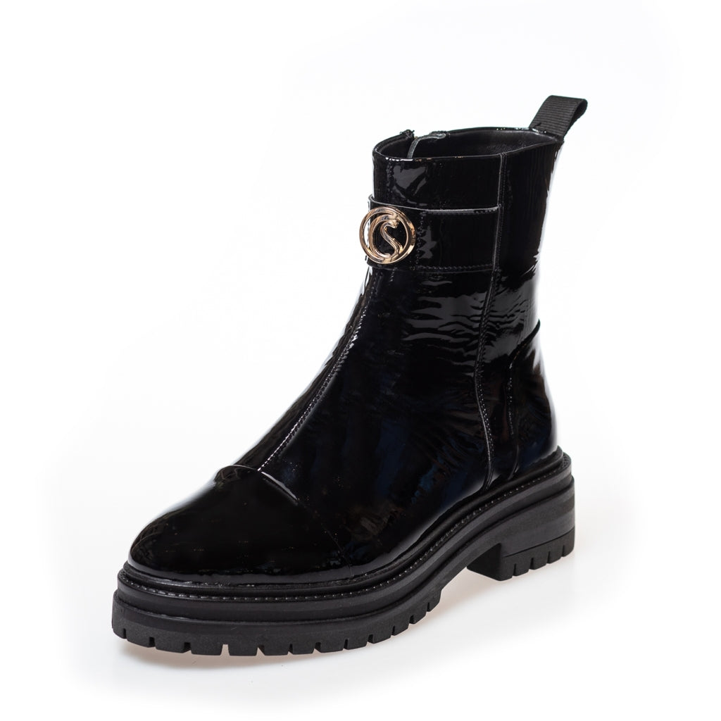 Black patent leather women's shoes shop