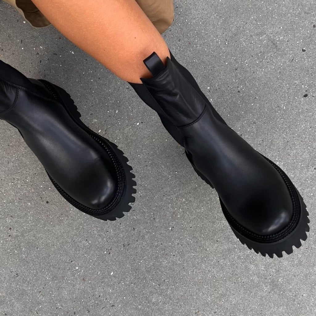 COPENHAGEN SHOES LEMON (PLAIN COLOR) Stiefel 001 Black