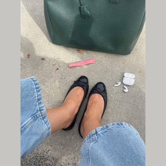 COPENHAGEN SHOES LIKE MOVING - PATENT TOE Ballerinas 038 Black patent