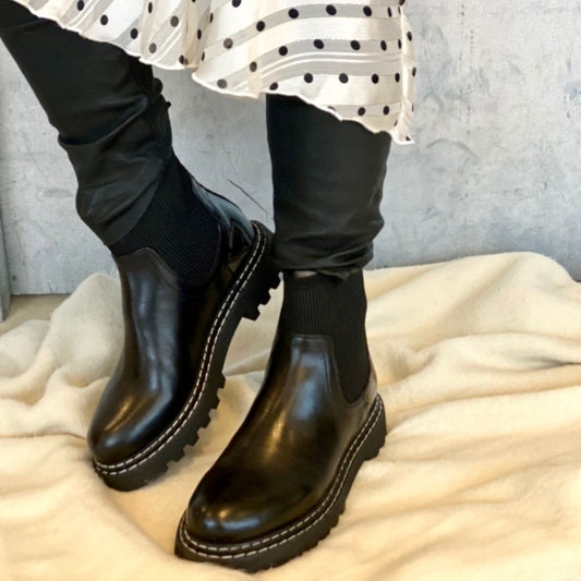 COPENHAGEN SHOES LINA Leather Stiefel 001 Black