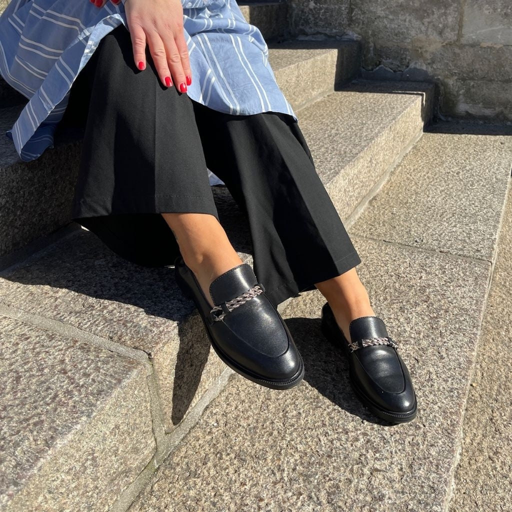 COPENHAGEN SHOES LOVE AND WALK Loafer 0003 BLACK