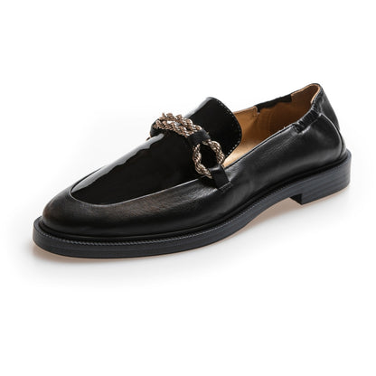 COPENHAGEN SHOES LOVE AND WALK - PATENT Loafer 038 Black patent