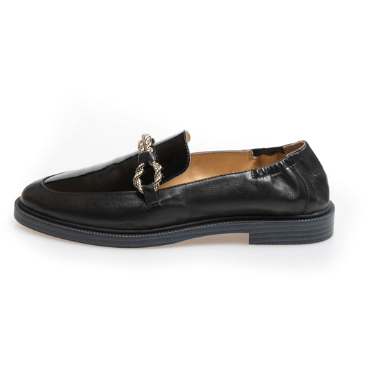 COPENHAGEN SHOES LOVE AND WALK - PATENT Loafer 038 Black patent