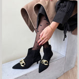 Copenhagen Shoes by Josefine Valentin LOVE ME SUEDE Stiefel 0001 BLACK