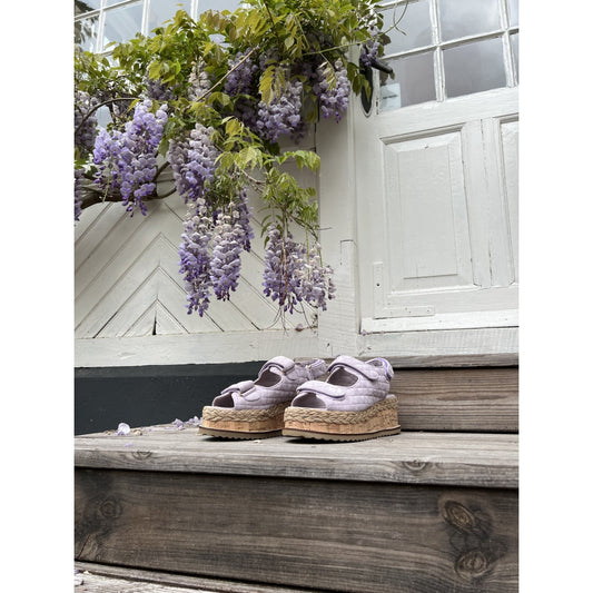 COPENHAGEN SHOES MAGIC SUEDE Keilsandalen 616 Lavenda