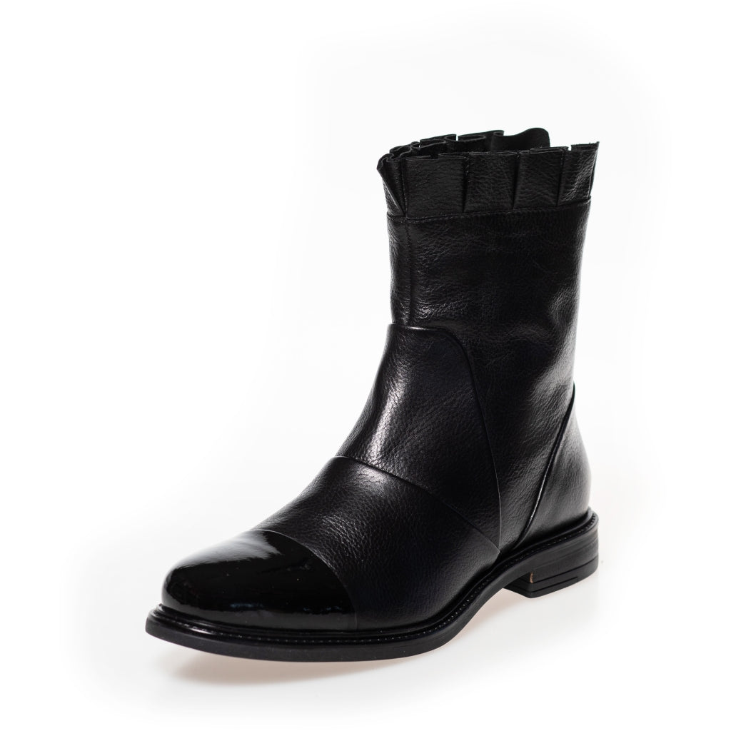 COPENHAGEN SHOES MARGARET Stiefel 00010 BLACK W/PATENT TOE