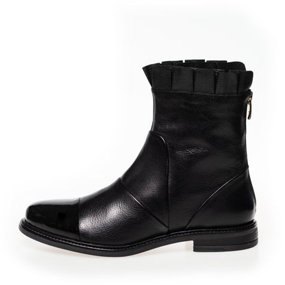 COPENHAGEN SHOES MARGARET Stiefel 00010 BLACK W/PATENT TOE