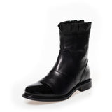 COPENHAGEN SHOES MARGARET Boot 00010 BLACK W/PATENT TOE