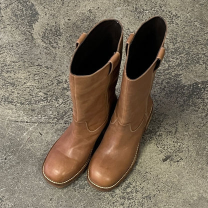 COPENHAGEN SHOES MAY I FLY Long boot 125 TAN