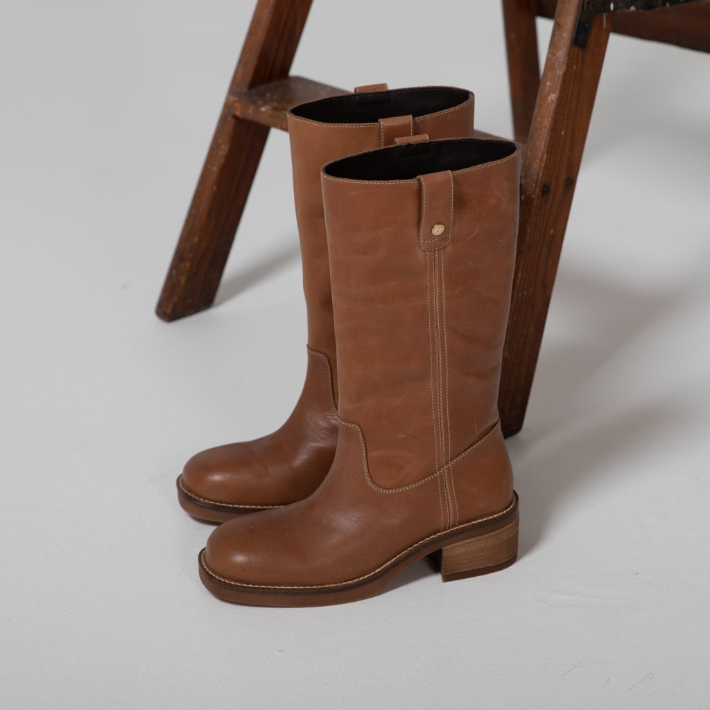 COPENHAGEN SHOES MAY I FLY Long boot 125 TAN