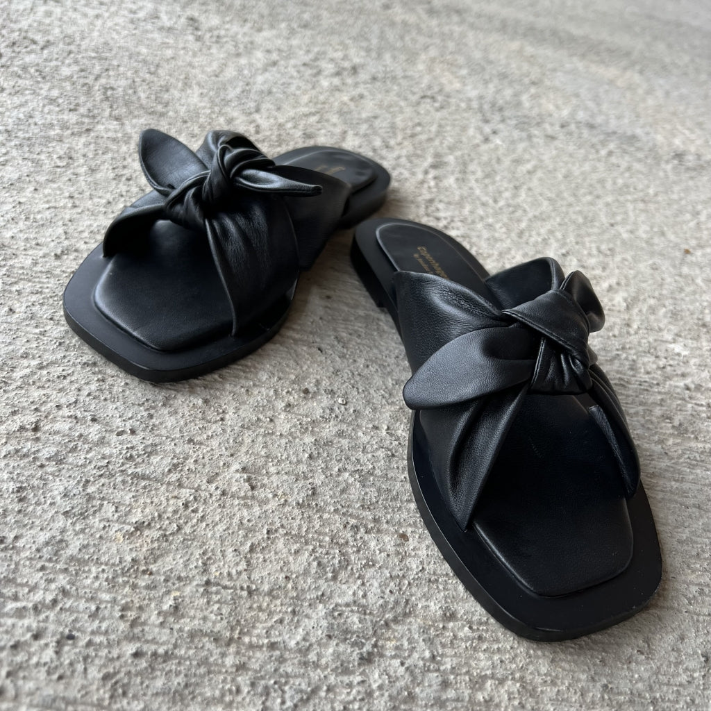 Copenhagen Shoes by Josefine Valentin MILLIONS IN BLACK LEATHER Sandalen 0001 BLACK
