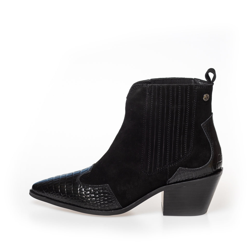 COPENHAGEN SHOES MOSS black Stiefel 103 Black croco