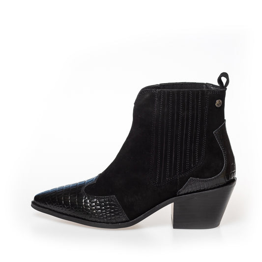 COPENHAGEN SHOES MOSS black Stiefel 103 Black croco